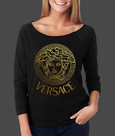 versace t shirt girls|versace long sleeve shirts women's.